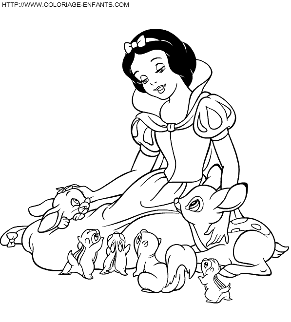 dibujo Blancanieves