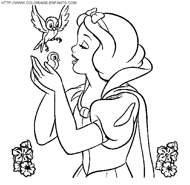 dibujo Blancanieves