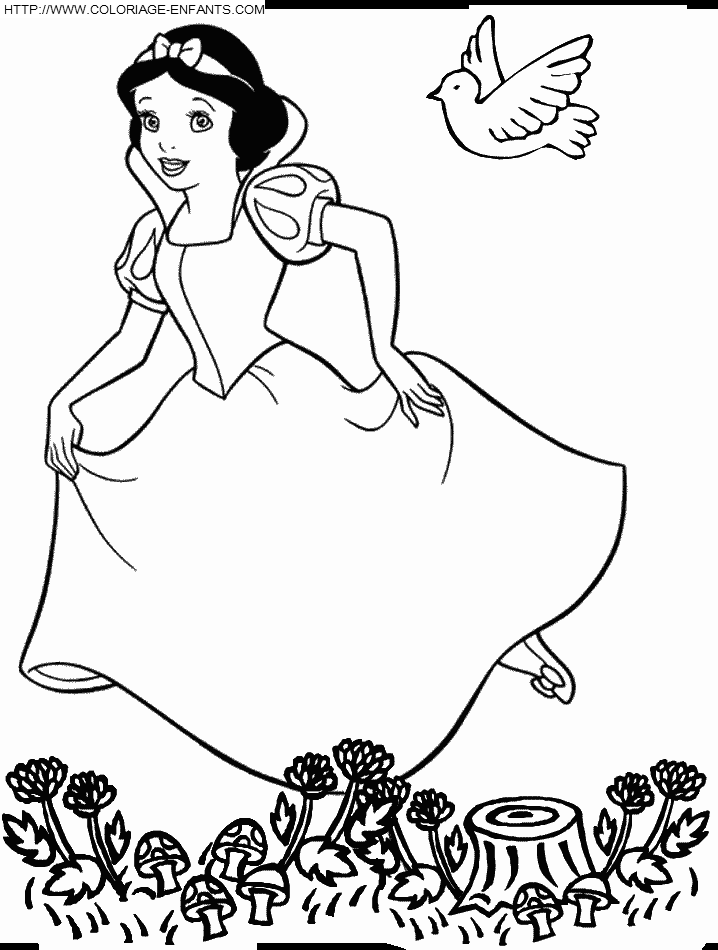 dibujo Blancanieves