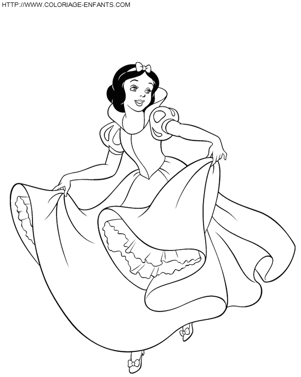 dibujo Blancanieves