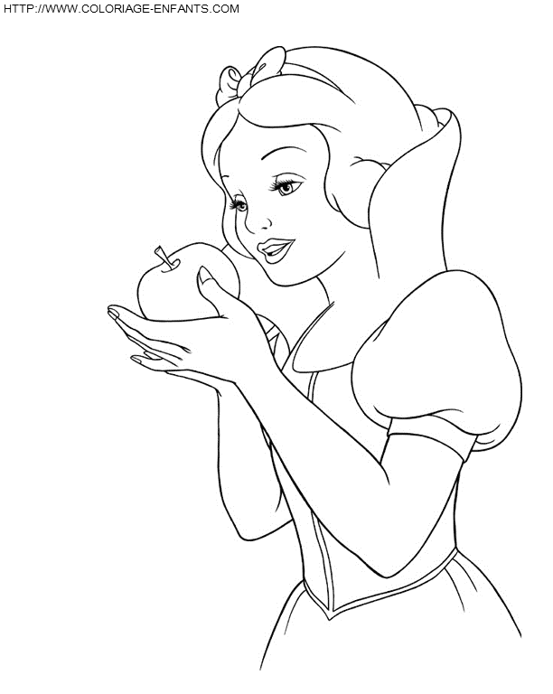 dibujo Blancanieves