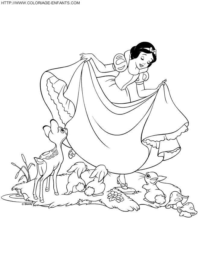 dibujo Blancanieves