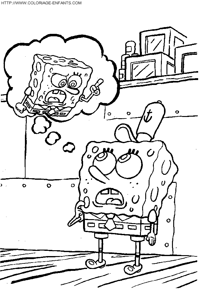 dibujo Bob Esponja