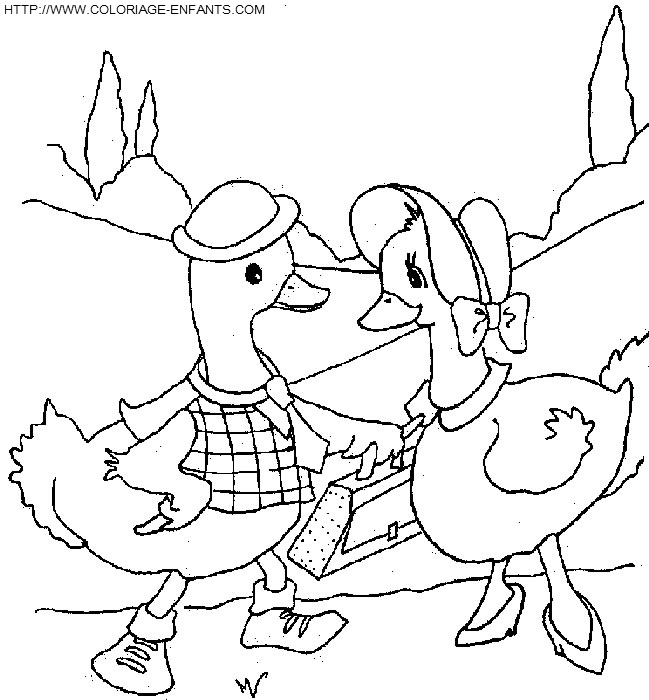 dibujo Patos