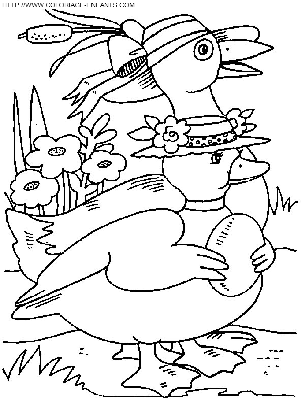 dibujo Patos