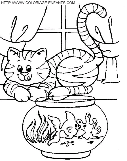 dibujo Gatos