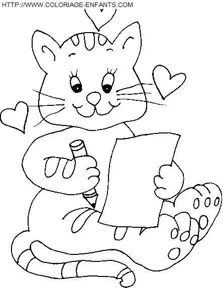 dibujo Gatos