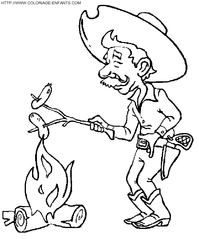 dibujo Vaqueros