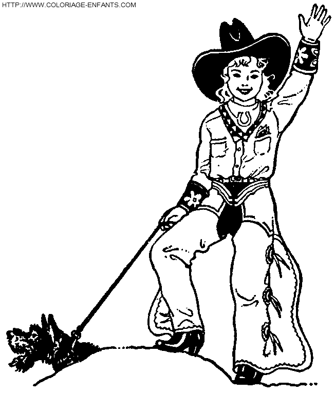 dibujo Vaqueros