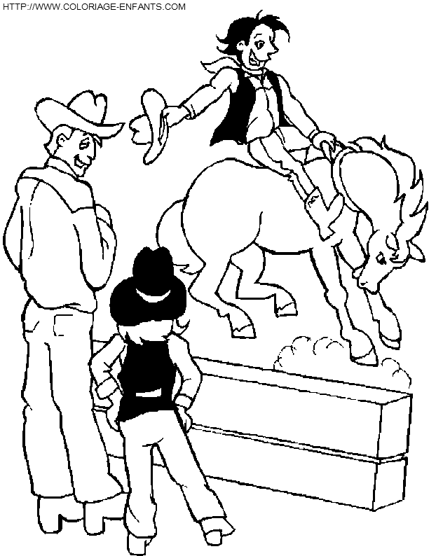 dibujo Vaqueros