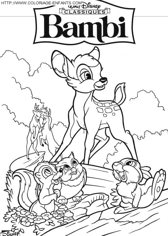 dibujo Bambi