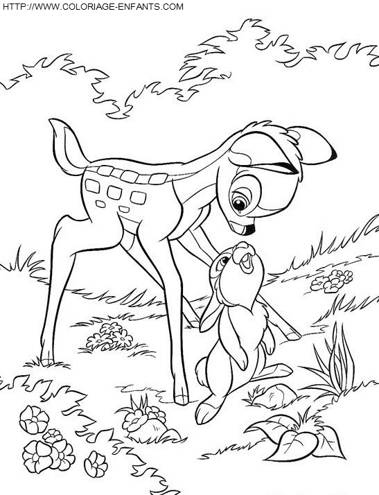 dibujo Bambi