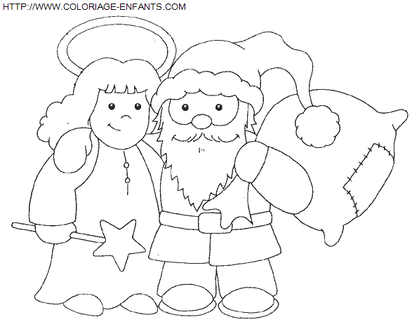 dibujo Navidad Angeles