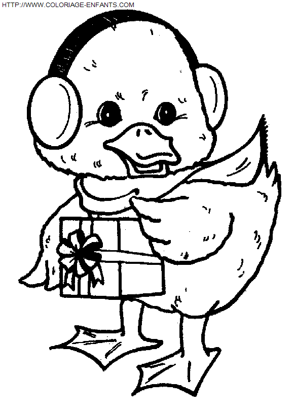 dibujo Navidad Animales