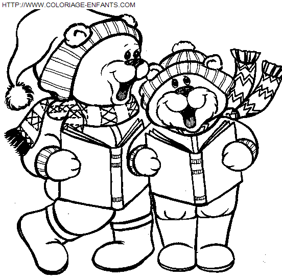 dibujo Navidad Animales