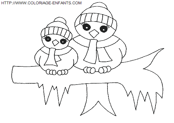dibujo Navidad Animales