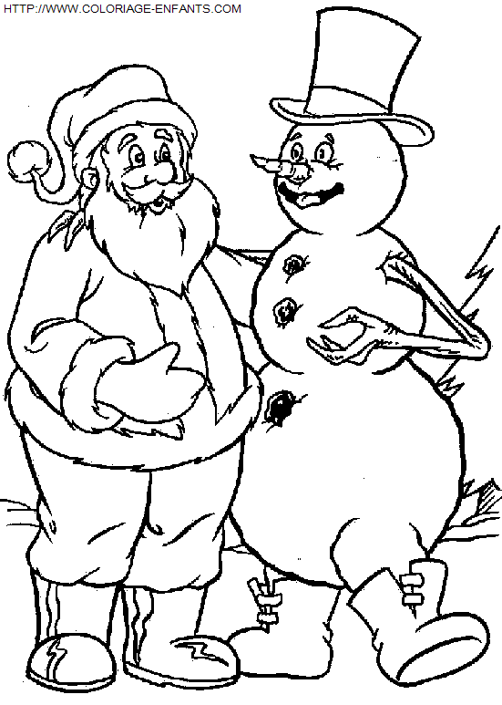 dibujo Navidad Muneco de Nieve