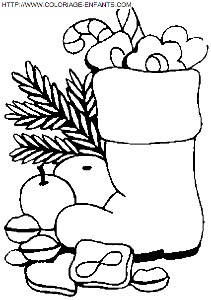 dibujo Navidad Calcetines