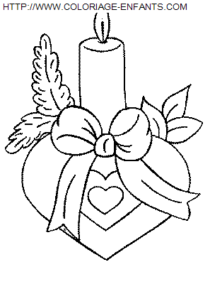 dibujo Navidad Velas