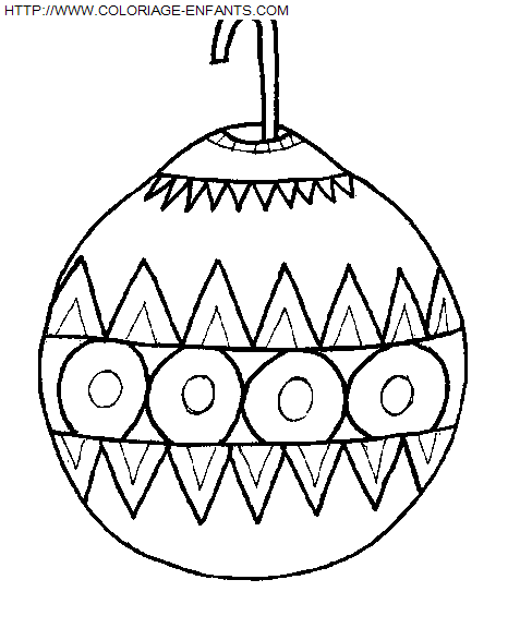 dibujo Navidad Bolas