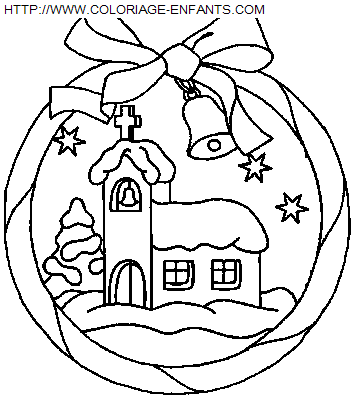 dibujo Navidad Bolas