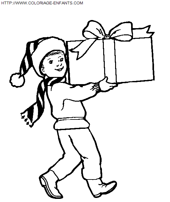 dibujo Navidad Regalos