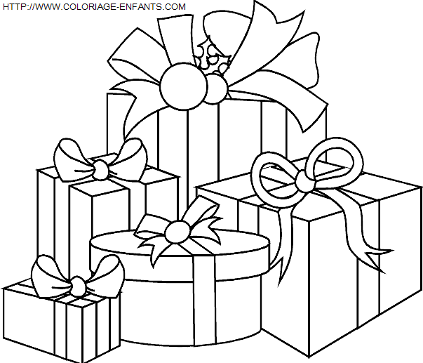 dibujo Navidad Regalos