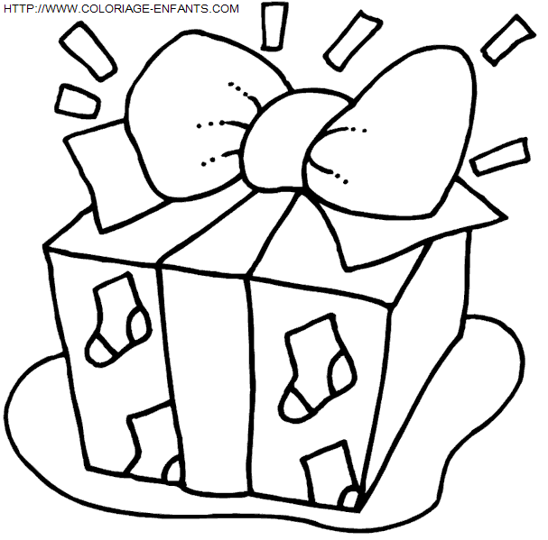 dibujo Navidad Regalos