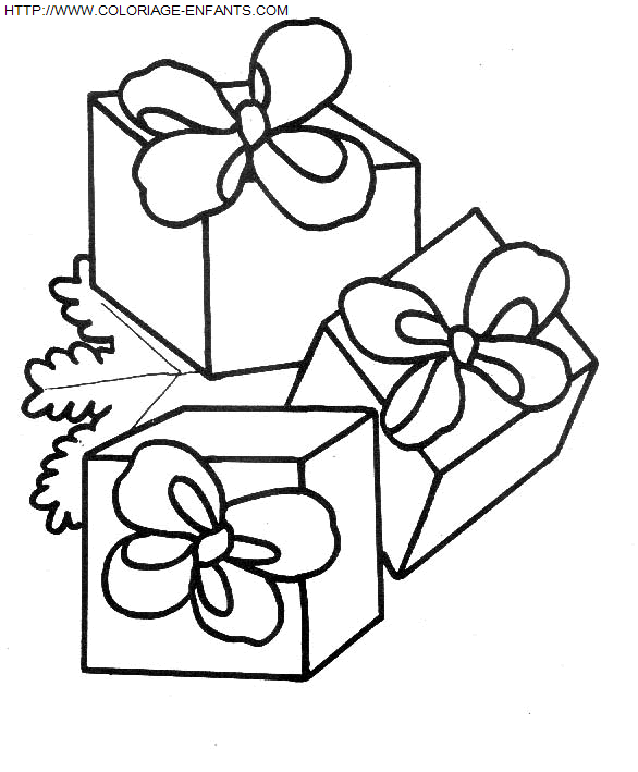 dibujo Navidad Regalos