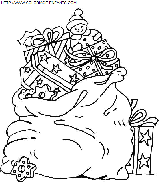 dibujo Navidad Regalos
