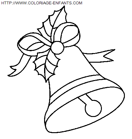 dibujo Navidad Campanas