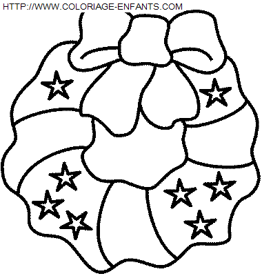 dibujo Navidad Guirnalda Navidena