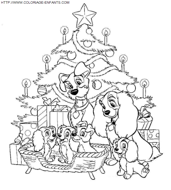 dibujo Navidad Disney