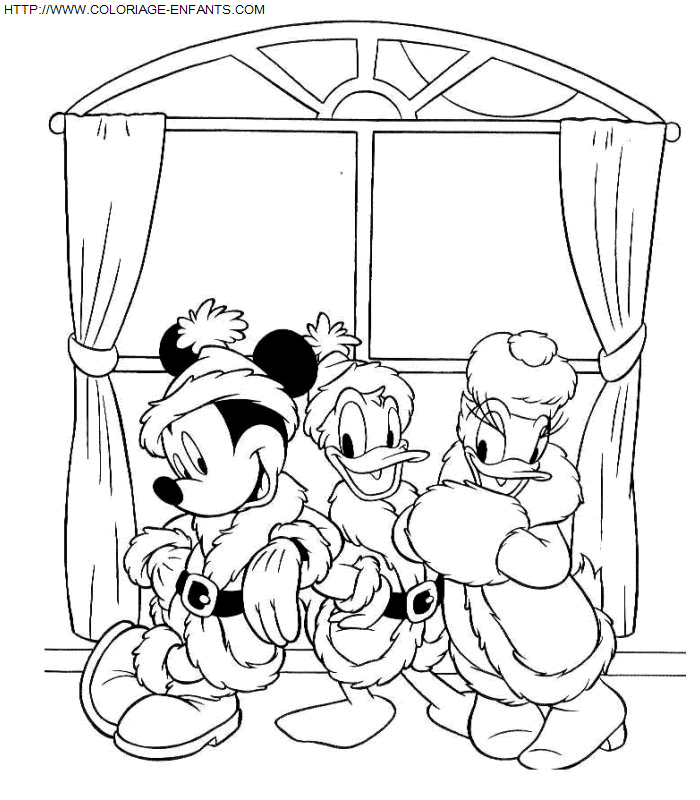 dibujo Navidad Disney