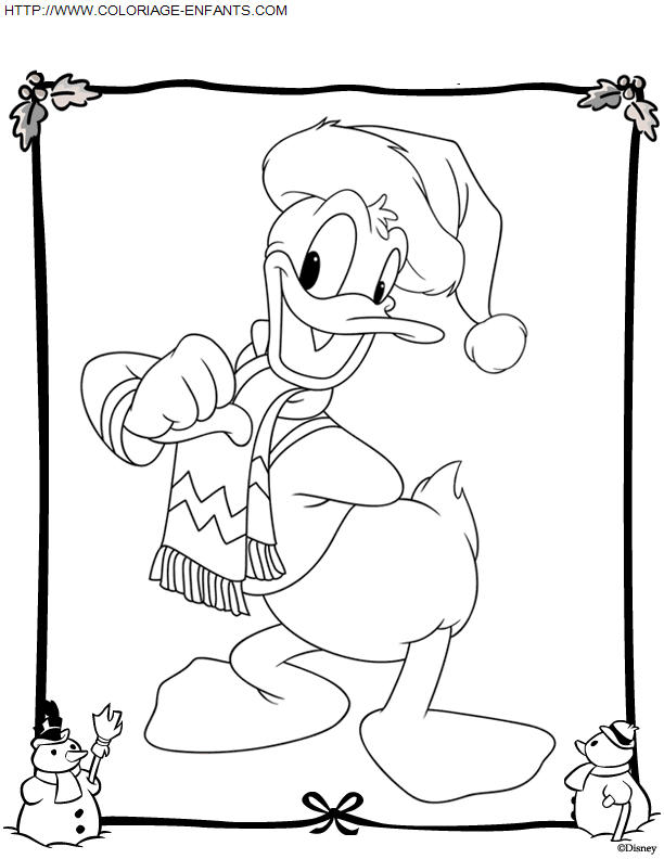 dibujo Navidad Disney