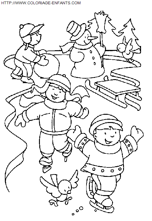 dibujo Navidad Ninos