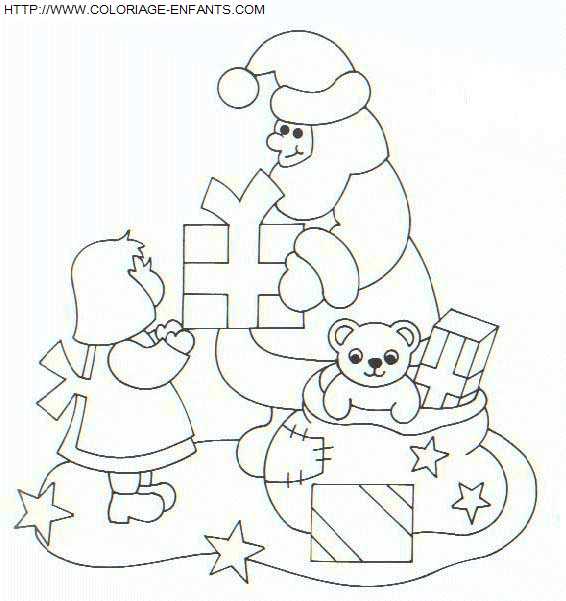 dibujo Navidad Ninos