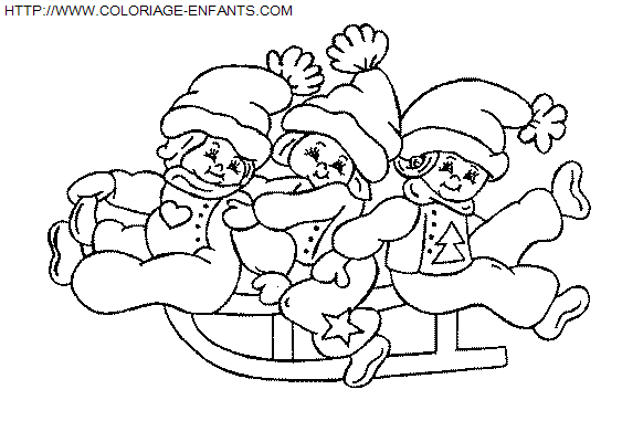 dibujo Navidad Ninos