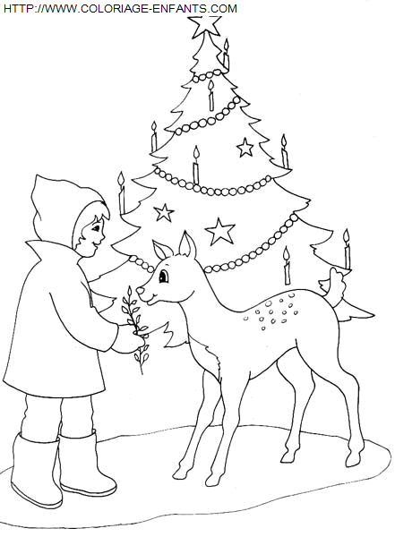 dibujo Navidad Ninos