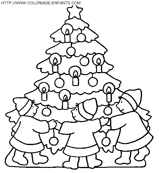 dibujo Navidad Ninos