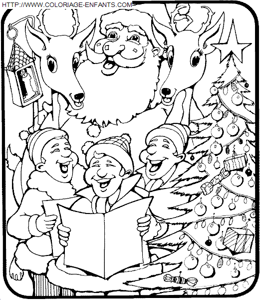 dibujo Navidad Ninos