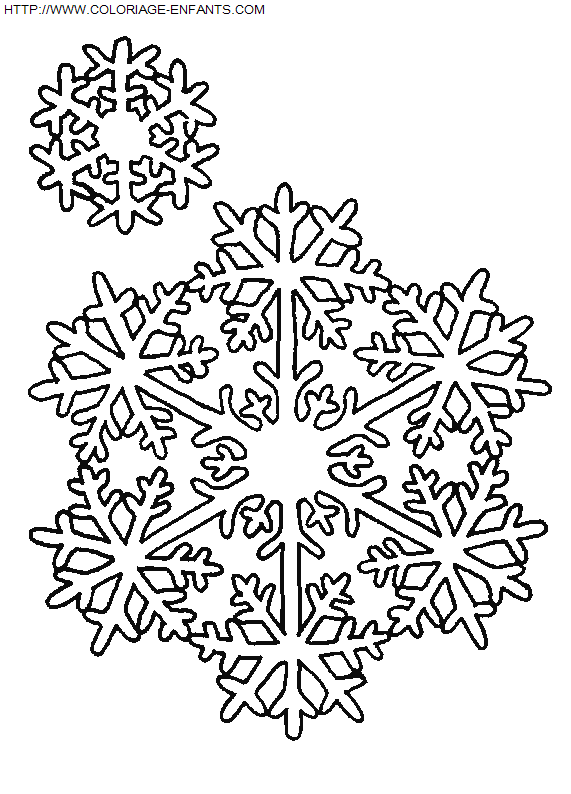 dibujo Navidad Copos de Nieve