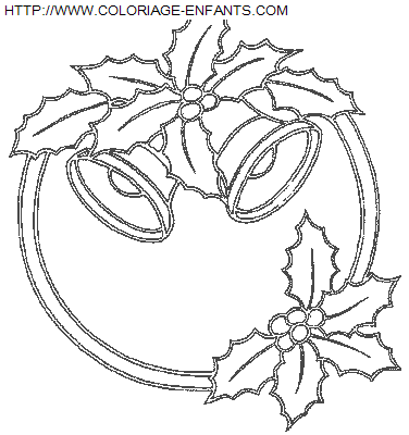 dibujo Navidad Acebos