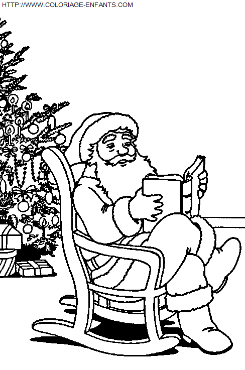 dibujo Navidad Casa Papa Noel