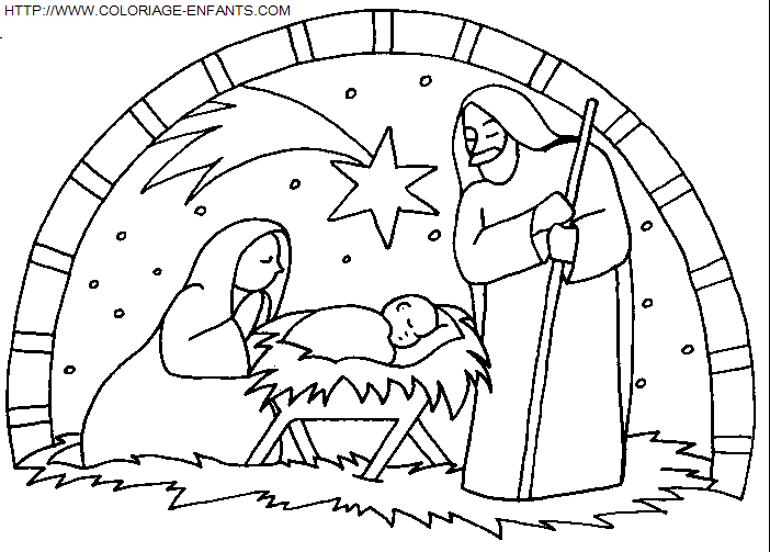 dibujo Navidad Nino Jesus