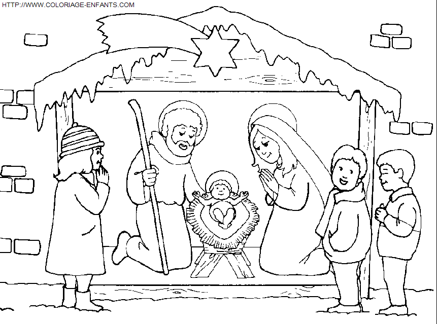 dibujo Navidad Nino Jesus