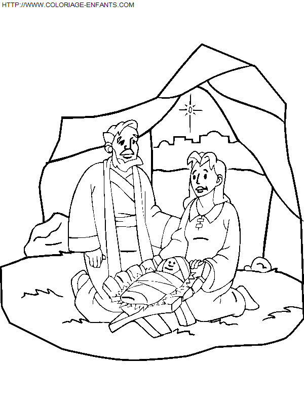 dibujo Navidad Nino Jesus