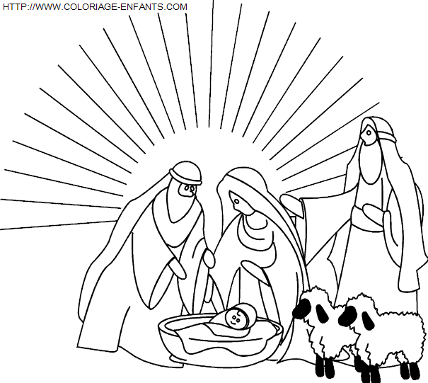 dibujo Navidad Nino Jesus