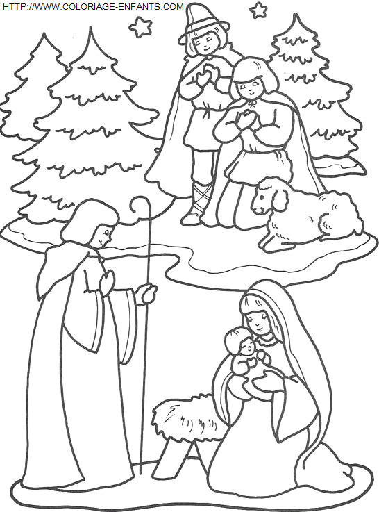 dibujo Navidad Nino Jesus