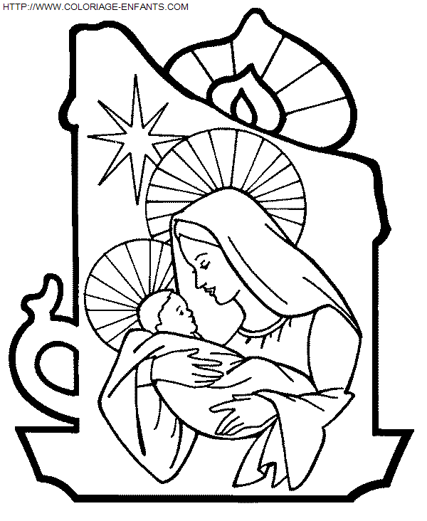 dibujo Navidad Nino Jesus